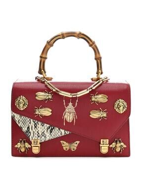 Gucci Calfskin Snakeskin Studded Small #280214G14B